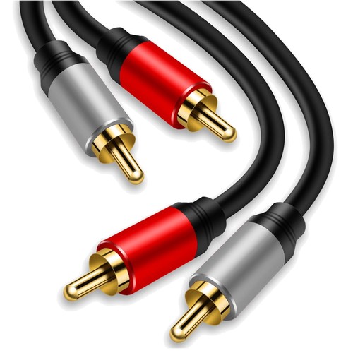20ft gold plated - gold-plated, 2rca
