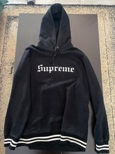 Felpa nero da uomo, usata due volte, marca Supreme, taglia XL 