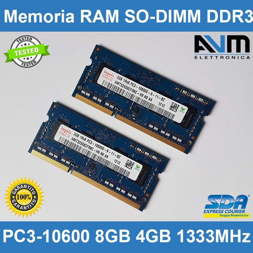 Memoria ram dimm ddr3 - memoria, so-dimm