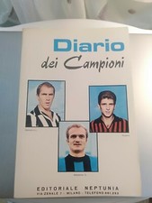 DIARIO DEI CAMPIONI NUOVO anni 60 calciatori Neptunia figurine MIRA scuola  1968