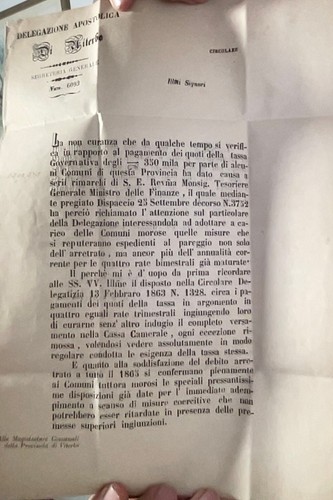Piego lettera viterbo - di,
