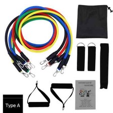 11pcs TPE Fitness Elastic Set