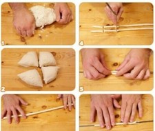 Ferretto per pasta fresca Fusilli - Raschietto per impasto  -tagliapasta acciaio