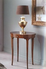 TAVOLINO OVALE PORTA TELEFONO IN LEGNO VARIE FINITURE x INGRESSO SALOTTO 3113