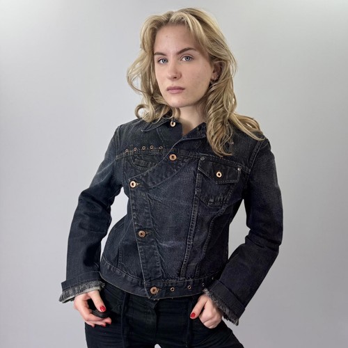 Giacca jeans nera phard - giacca,