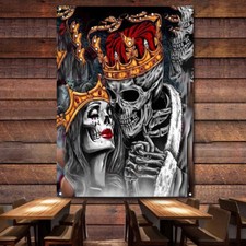 Poster tatuaggio teschio