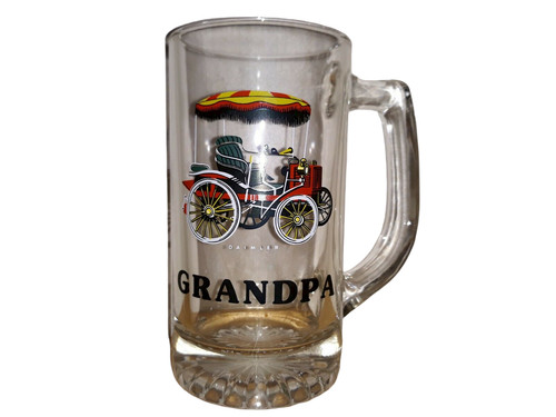 Tazza birra vintage vetro