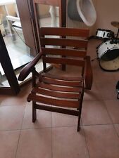Sedia sdraio pieghevole classica in legno