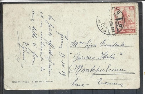 1919 fiume cartolina - 1919,