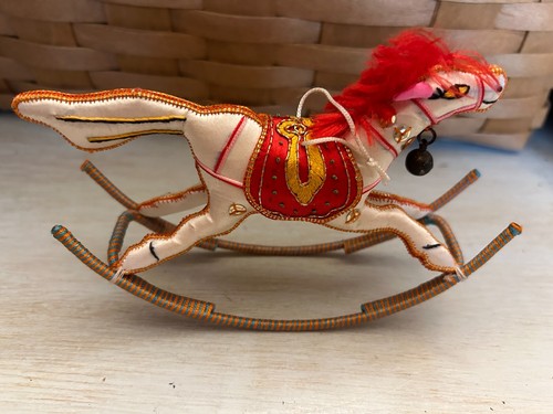 Ornamento cavallo dondolo - ornamento,