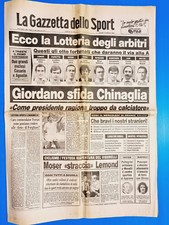 GAZZETTA DELLO SPORT 13 SETTEMBRE 1984 GREG LEMOND-BRUNO GIORDANO-CHINAGLIA