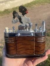Rare Briquet cigarettes Ronson bartender Touch Tip Art Déco 1930 USA Lacquer