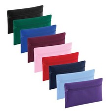 Quadra Blu Tinta Unita Rosso Rosa o Nero con Zip Astuccio