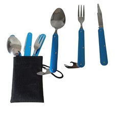 set posate pieghevoli da