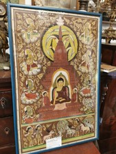 antico batik quadro tibet orientale cm 70 x 47