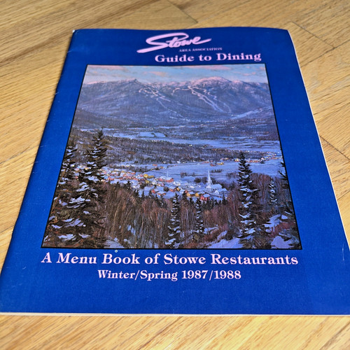 1987 1988 menu book of - 1987, a