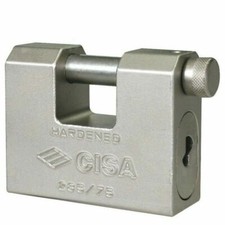 CISA LUCCHETTO ANTI SCASSO MM 75 E MM 84 ACCIAIO CEMENTATO ART.28550