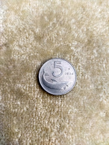 Moneta lire del 1954 - 5,