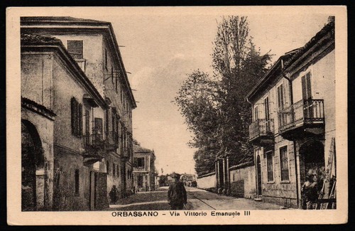 Cartolina orbassano via - -,
