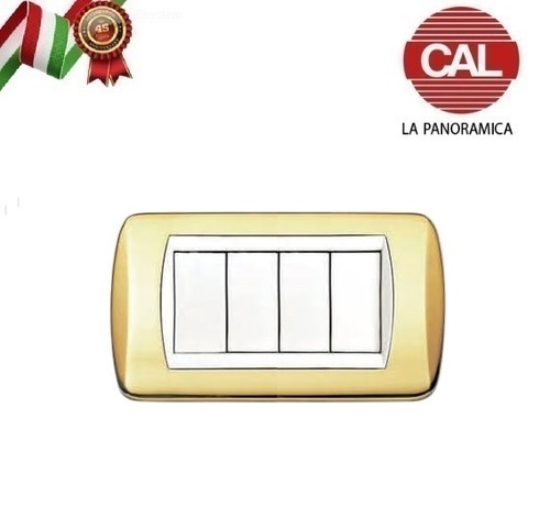 Placca ottone lucido - 4p,
