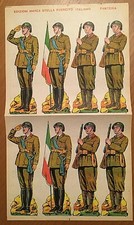 SOLDATINI IN CARTA - EDIZIONI MARCA STELLA -ESERCITO ITALIANO FANTERIA ORIGINALI