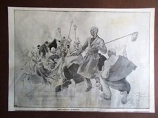 Disegno del 1902 di Riccardo Pellegrini Nella Settimana di Passione