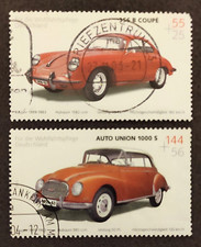 Francobolli Germania 2003 Serie 2 Valori di 5 Automobili Porsche Auto Union