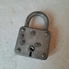 antico lucchetto vintage anni 70 in metallo senza chiave alto 6 cm