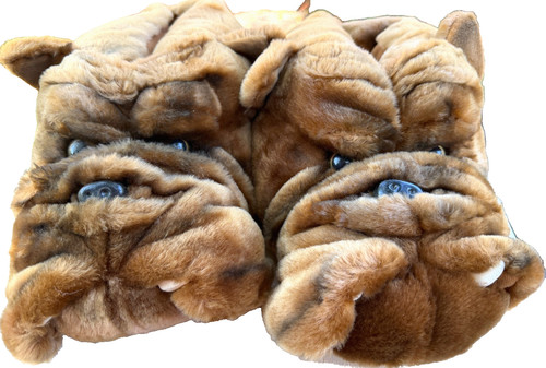 Pantofole peluche cane - , toro
