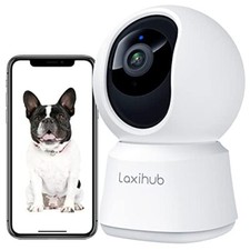 LAXIHUB Telecamera cani Telecamera WiFi Interno, 1080P Videocamera di (J6s)
