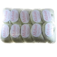 Gomitoli lana mohair giallo - lana/mohair,