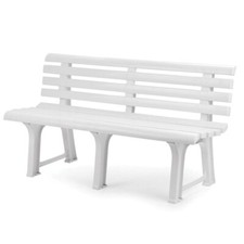 Panchina Plastica Bianca da