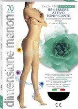 Calza per reggicalze riposanti 70 denari compressione media mmHg 13/17 Cabifi