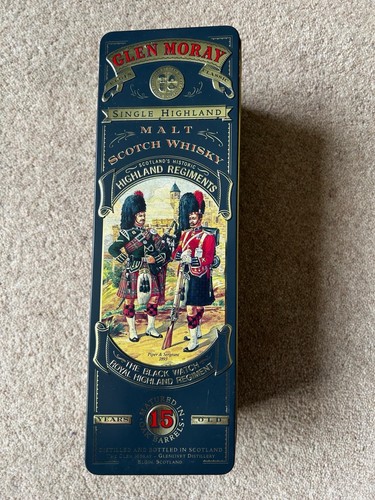 Glen moray whisky tin black - moray,