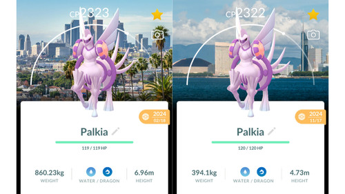 Non shiny origin - shiny,