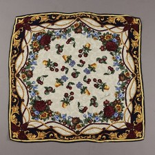 Foulard Vintage Andrea Zanellato Seta Colorata Italia Anni 80 Originale