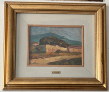 Gino Farina. Livorno paesaggio ad olio firmato