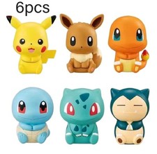 6pz Pupazzetti Pokemon Bambini