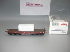 Märklin HO 48662 FS carro pianale per carichi pesanti con vero blocco di marmo, SoMo #b651