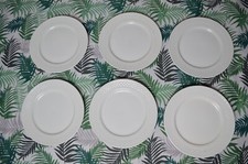 S5846 SET 6 PIATTI BIANCHI PIANI IN PORCELLANA RICHARD GINORI SERVITO SERVIZIO