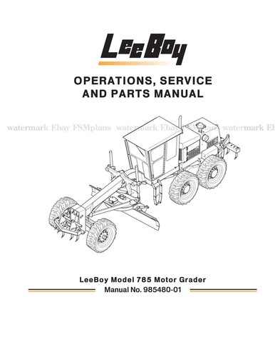 Leeboy 785 motore - 785, livellatore
