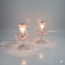 Coppia Lampade da tavolo Vetro