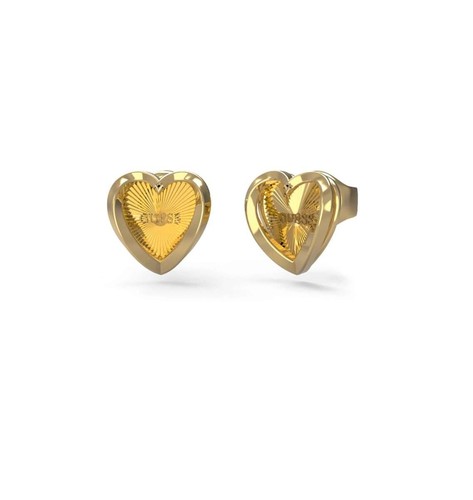 Orecchini guess cuori dorati - cuori,