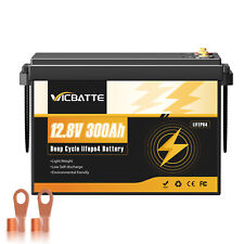 Batteria al litio 12V 300Ah batteria LiFePO4 con 200A BMS camper impianto solare barca