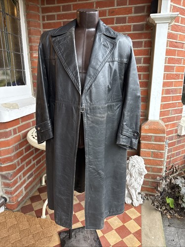 German leather greatcoat - german,