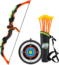 Arco E Frecce per Bambini, Tiro Con L'Arco Giochi Bambini Con Luci a Led, 10 Fre