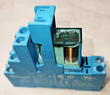 Relè Elettromagnetico FINDER 40.52 Bobina 24V DC Base 95.05 Robot Industriale