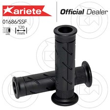 COPPIA MANOPOLE FORATE 120mm NERE ARIETE SUPER SOFT GRIPS HONDA AFRICA TWIN 750