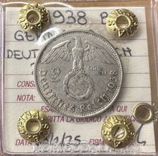 MONETA GERMANIA DEUTSCHES REICH 2 MARCHI 1938 B sigillata BB/SPL SUBALPINA