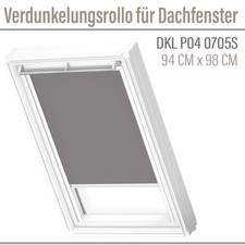 VELUX DKL P04 0705S Tenda oscurante 94x98 (DKL) binari laterali argento grigio